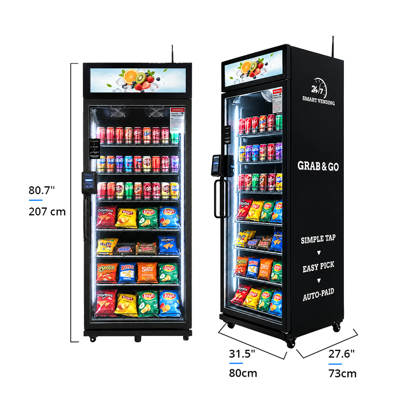 Máquina expendedora inteligente Elite AI Smart Cooler 620