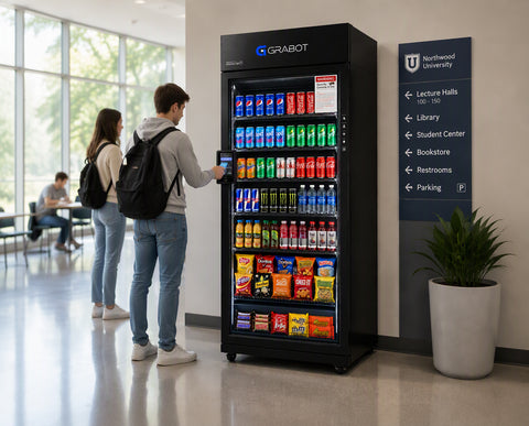 Grabot 480 Air smart cooler for drinks, snacks, and ready-to-eat meals