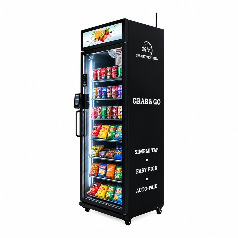 Máquina expendedora inteligente Elite AI Smart Cooler 620