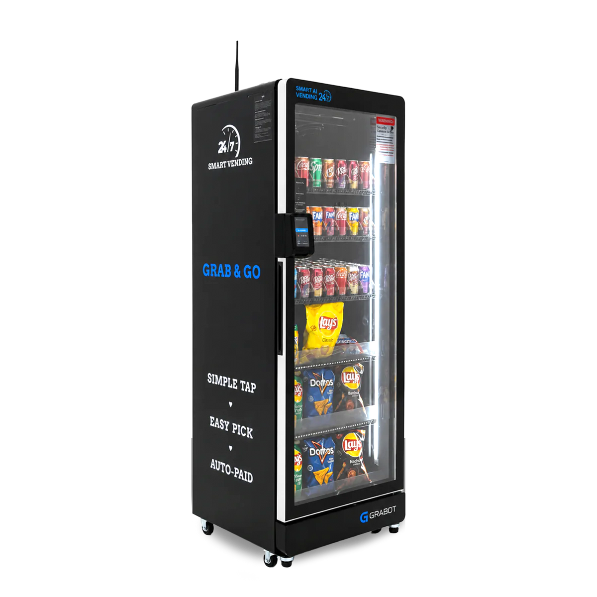 520 Prime AI Smart Cooler Vending Machine Dimension Diagram